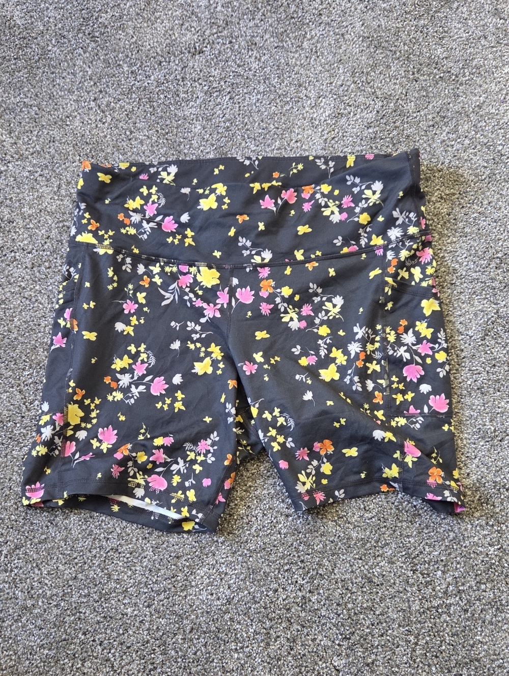Floral Biker Shorts With POCKETS Size 1X